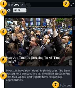 Web Trading, News app headlines